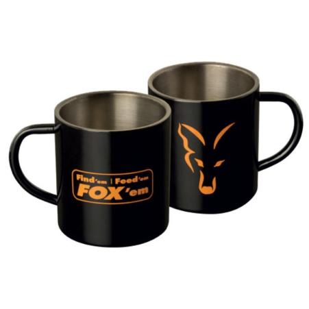 FOX Kubek Stainless Steel Mug Black 400ml