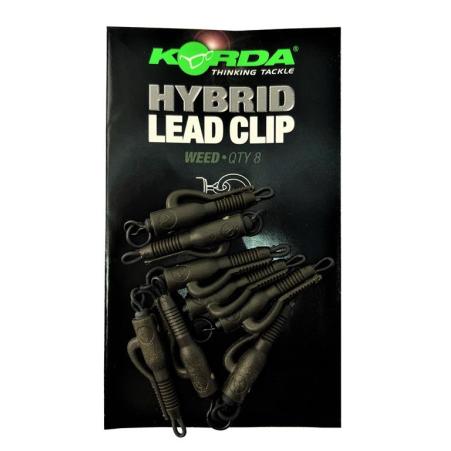 Korda Klipsy do Ciężarków Hybrid Lead Clips Weed 8szt.
