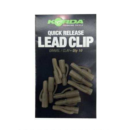 Korda Quick Release Lead Clips Gravel/Clay