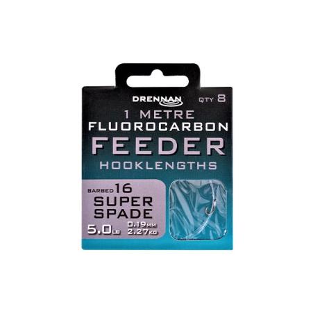 Drennan Fluorocarbon Feeder Super Spade Barbed r.16 0.19mm 1m przypony