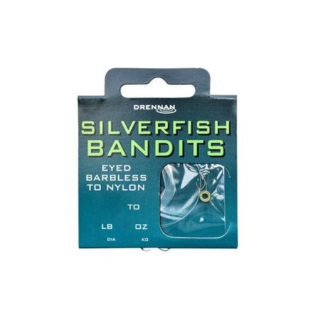 Drennan Silverfish Bandits Barbless r.12 0.16mm 30cm przypony