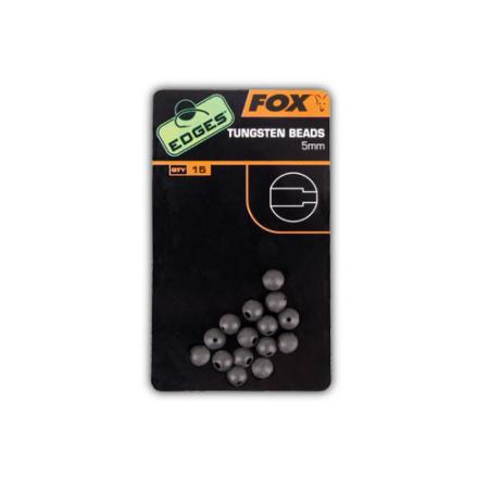 Fox Edges 5mm Tungsten beads  X 15
