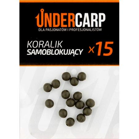 UnderCarp Koralik samoblokujący 6.0mm Zielony 15szt.
