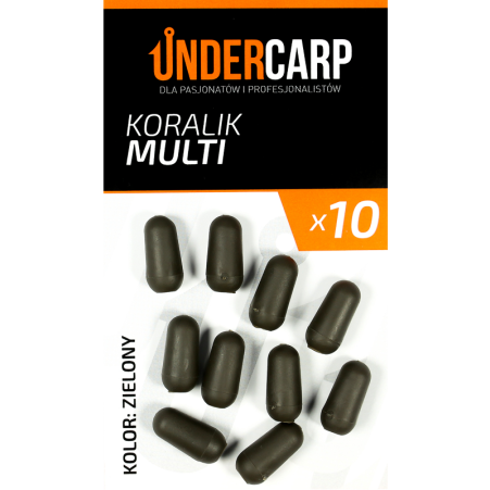UnderCarp Koralik Multi Zielony 10szt.
