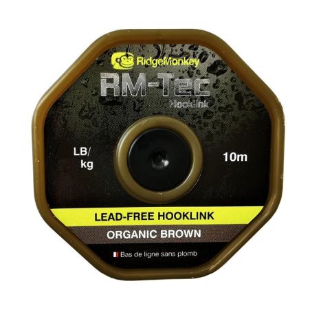 RidgeMonkey 25lb Lead-Free Hooklink Organic Brown 10m

