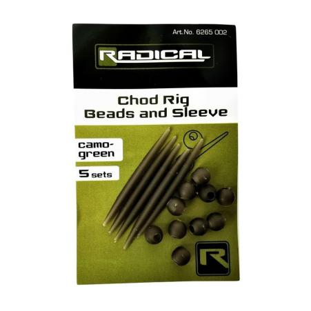 Radical Chod Rig Beads and Sleeve camo -g 