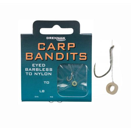 Drennan Carp Bandits Barbless r.12 0.18mm 30cm przypony