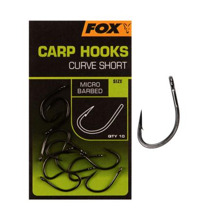 Fox Haki Carp Hooks Curve Short r.2 Barbed 10szt.