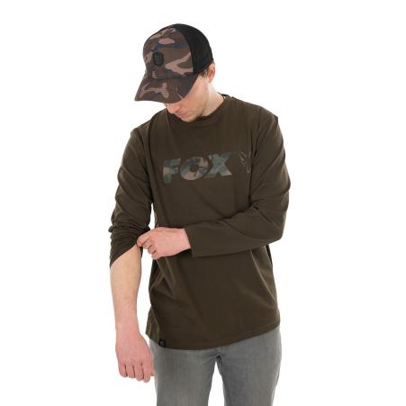 Fox Shirt Long Sleeve Khaki/Camo S