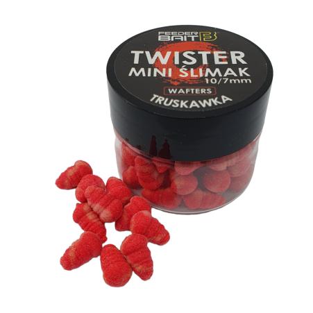 Feeder Bait Twister Mini Ślimak 10/7mm Truskawka