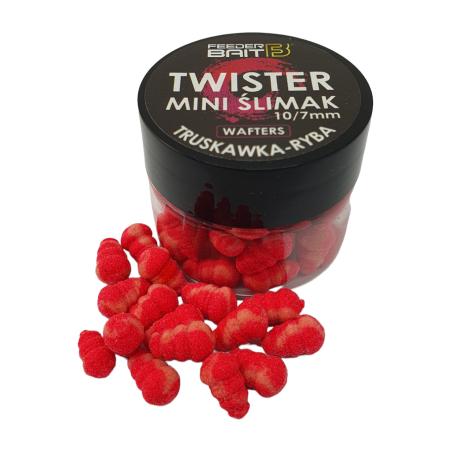 Feeder Bait Twister Mini Ślimak 10/7mm Truskawka-Ryba