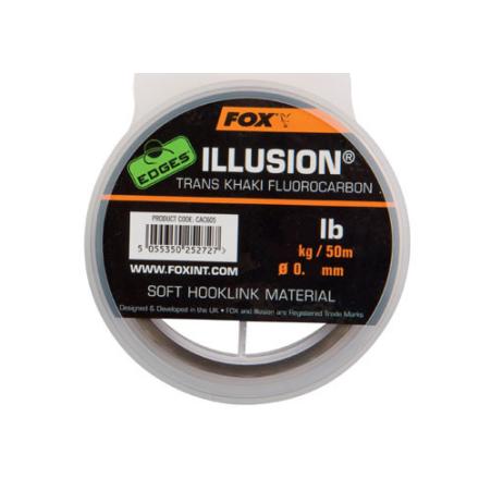 Fox Illusion Flurocarbon 0.40mm 20lb 50m Trans Khaki 
