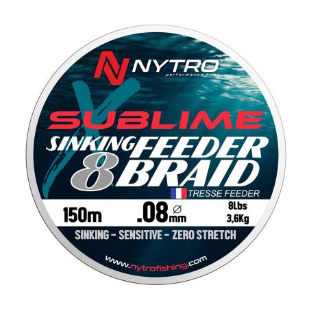 Nytro Sublime x8 Sinking Feeder Braid 0.10mm 150m plecionka