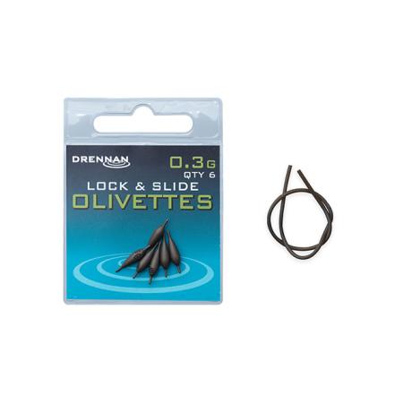 Drennan Polemaster Olivettes Lock and Slide 0.3g oliwki 6szt