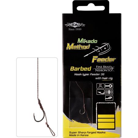 Mikado Method Feeder włos r.10 plecionka 0.12mm 10cm przypony
