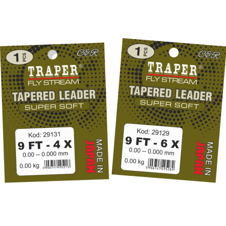 Traper Przypon Koniczny Super Soft 5X 0,50 - 0,152 mm