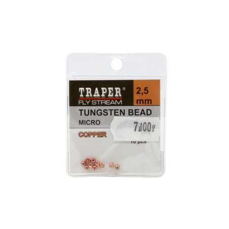 Traper Tungsten Bead Micro 2.5mm Copper główki wolframowe