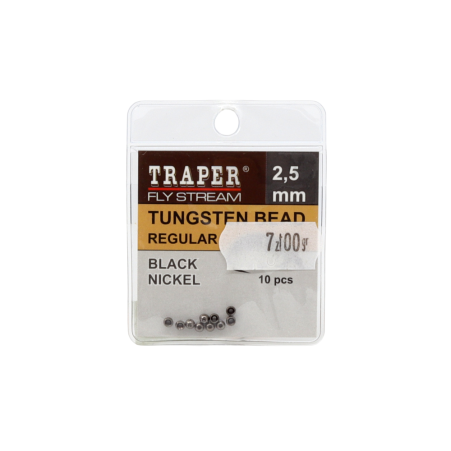 Traper Tungsten Regular 2.5mm Black Nickel główki wolframowe