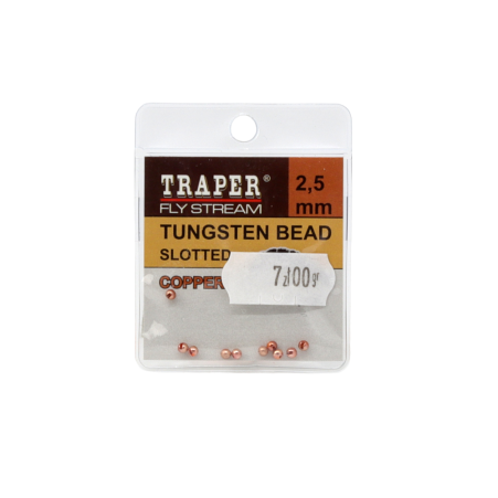 Traper Tungsten Slotted 2.5mm Copper główki wolframowe