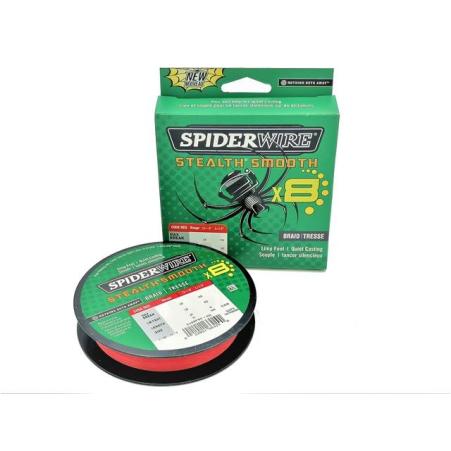 SpiderWire Stealth Smooth x8 0.13mm 12.7kg 150m Red