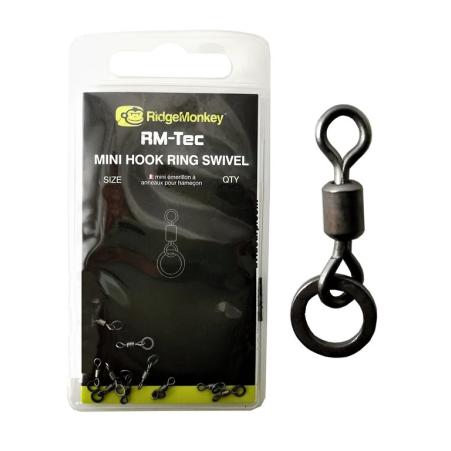 RidgeMonkey Krętliki Mini Hook Ring Swivel r. 18
