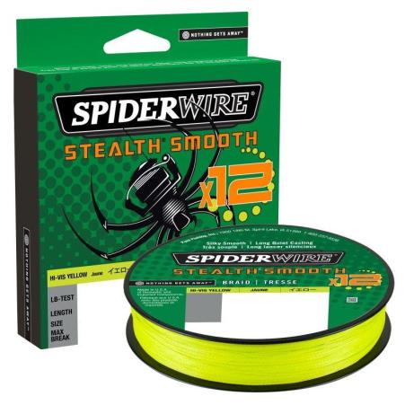 Spiderwire Stealth Smooth 12 Braid 0.09mm 150m 7.5kg Hi-vis Yellow
