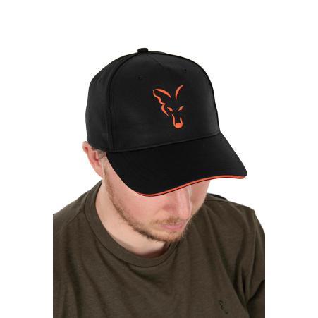 Fox Collection Baseball Cap Black/Orange czapka