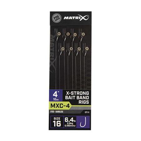 Matrix MXC-4 X-Strong Barbless gumka r.16 0.18mm 10cm przypony