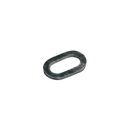 Mikado Pierścień łącznikowy owalny 4.5mm Czarny mat 25szt