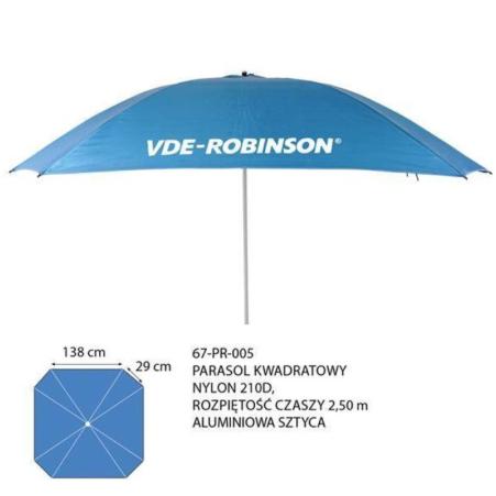 Robinson Parasol wędkarski kwadratowy VDE, 2,50m