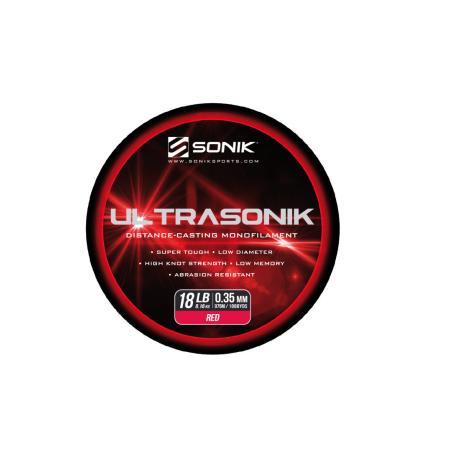 Sonik Żyłka Ultrasonik 0,35mm 18lb Red 975m 

