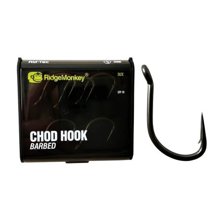RidgeMonkey Haki Chod Hook Barbed Size 6