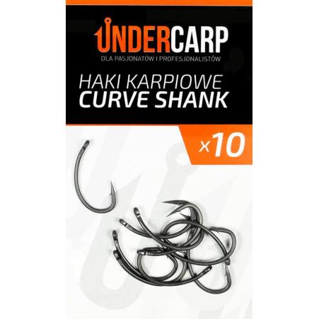 UnderCarp Curve Shank r.4 10szt haki karpiowe