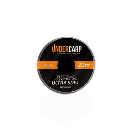 UnderCarp Plecionka przyponowa ULTRA SOFT 35lbs / 20m Zielona