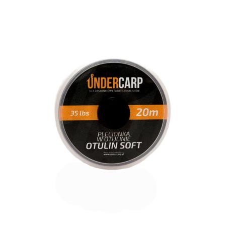 UnderCarp Plecionka w otulinie Otulin Soft 35lbs / 20m Brązowa