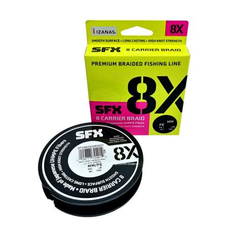 Sufix Plecionka SFX 8X Lo Vis Green 0.33mm 25.6kg 270m