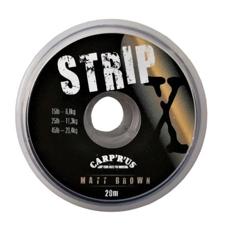 Carp’r’us Plecionka Przyponowa Strip-X 45lb 20m Matt Brown