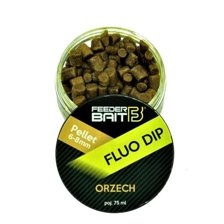 Feeder Bait Pellet Fluo Dip Orzech 6-8mm 

