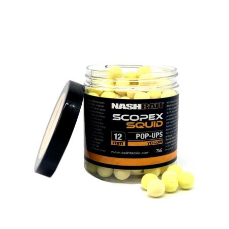 Nash Scopex Squid 12mm Pop Ups Yellow